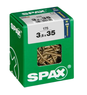 SPAX Universalschraube YELLOX, 3.5x35 mm, 175 Stück, 4081020350357